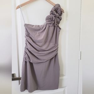 NWT Lush side zip mini dress, M (juniors), gray